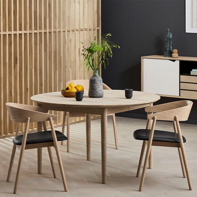 Andersen Furniture Classic bord - Ø110 alt Ø 125 med uttrekk