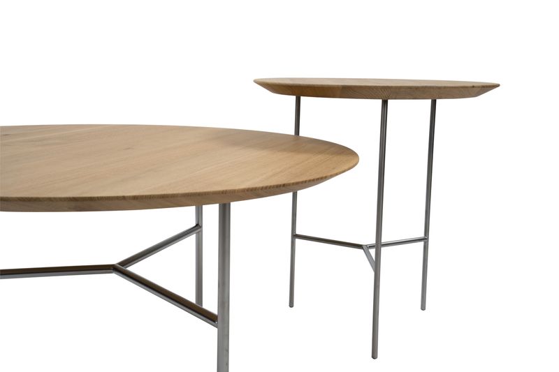 Mavis Tribeka Sidebord Ø 47cm rustic oljet eik H 50cm